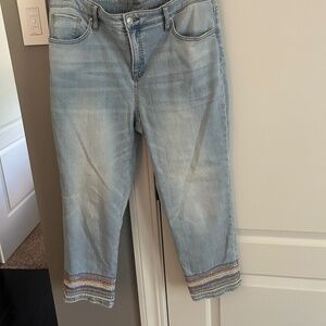 CHICOS CROP DENIM PANTE